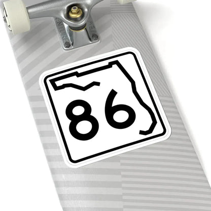 Florida 86 (Florida) (Road Sign) STICKER Vinyl Kiss-Cut Decal - The Sticker Space