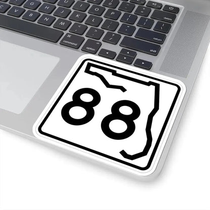Florida 88 (Florida) (Road Sign) STICKER Vinyl Kiss-Cut Decal - The Sticker Space