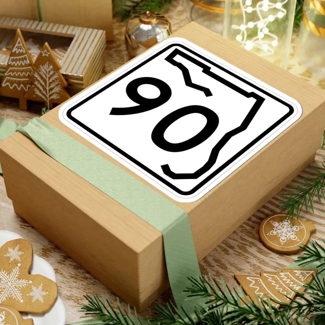 Florida 90 (Florida) (Road Sign) STICKER Vinyl Kiss-Cut Decal - The Sticker Space