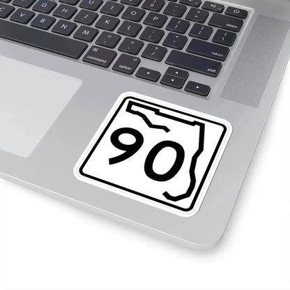Florida 90 (Florida) (Road Sign) STICKER Vinyl Kiss-Cut Decal - The Sticker Space