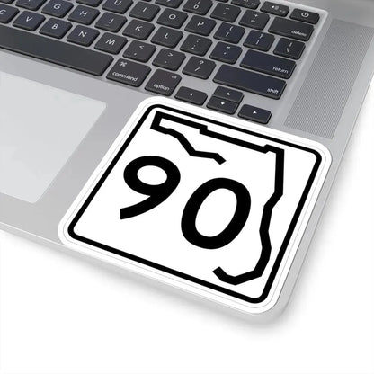 Florida 90 (Florida) (Road Sign) STICKER Vinyl Kiss-Cut Decal - The Sticker Space