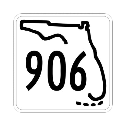 Florida 906 1955 (Florida) (Road Sign) STICKER Vinyl Kiss-Cut Decal 4 Inch White - The Sticker Space
