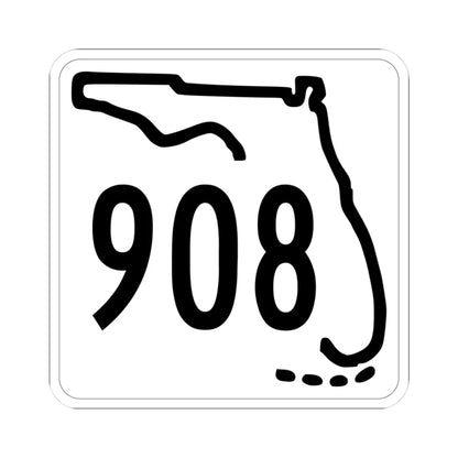Florida 908 1955 (Florida) (Road Sign) STICKER Vinyl Kiss-Cut Decal 3 Inch White - The Sticker Space