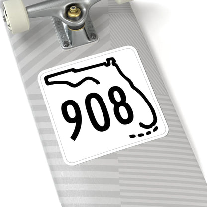 Florida 908 1955 (Florida) (Road Sign) STICKER Vinyl Kiss-Cut Decal - The Sticker Space