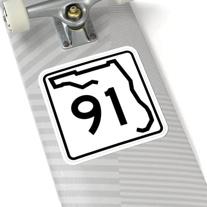 Florida 91 (Florida) (Road Sign) STICKER Vinyl Kiss-Cut Decal - The Sticker Space