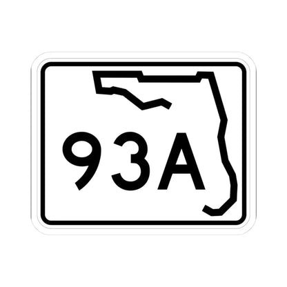 Florida 93A (Florida) (Road Sign) STICKER Vinyl Kiss-Cut Decal 3 Inch White - The Sticker Space
