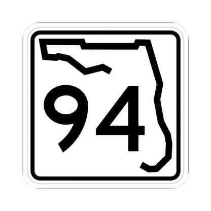 Florida 94 (Florida) (Road Sign) STICKER Vinyl Kiss-Cut Decal 3 Inch White - The Sticker Space