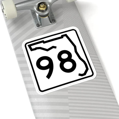 Florida 98 (Florida) (Road Sign) STICKER Vinyl Kiss-Cut Decal - The Sticker Space