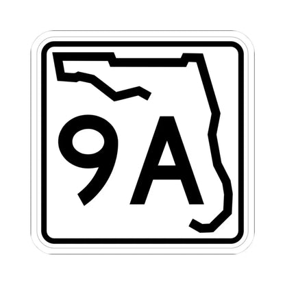 Florida 9A (Florida) (Road Sign) STICKER Vinyl Kiss-Cut Decal 3 Inch White - The Sticker Space