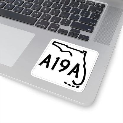 Florida A19A 1955 (Florida) (Road Sign) STICKER Vinyl Kiss-Cut Decal - The Sticker Space