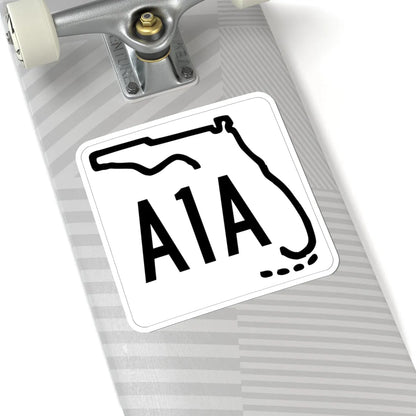 Florida A1A 1955 (Florida) (Road Sign) STICKER Vinyl Kiss-Cut Decal - The Sticker Space
