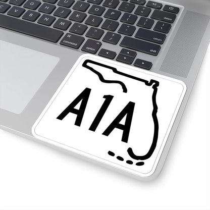 Florida A1A 1955 (Florida) (Road Sign) STICKER Vinyl Kiss-Cut Decal - The Sticker Space