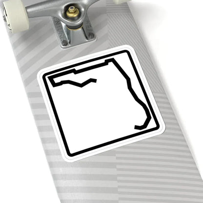 Florida blank (Florida) (Road Sign) STICKER Vinyl Kiss-Cut Decal - The Sticker Space