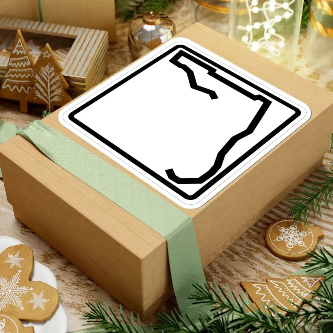 Florida blank (Florida) (Road Sign) STICKER Vinyl Kiss-Cut Decal - The Sticker Space