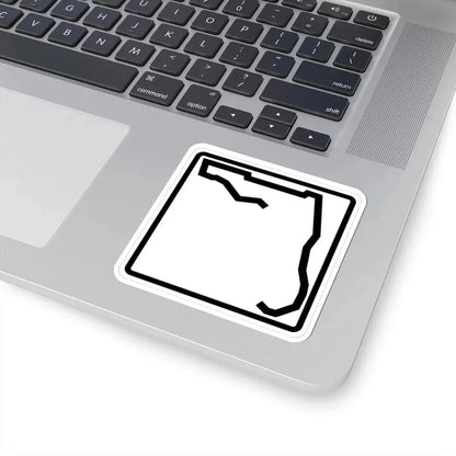 Florida blank (Florida) (Road Sign) STICKER Vinyl Kiss-Cut Decal - The Sticker Space