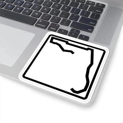 Florida blank (Florida) (Road Sign) STICKER Vinyl Kiss-Cut Decal - The Sticker Space