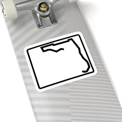 Florida blank wide (Florida) (Road Sign) STICKER Vinyl Kiss-Cut Decal - The Sticker Space