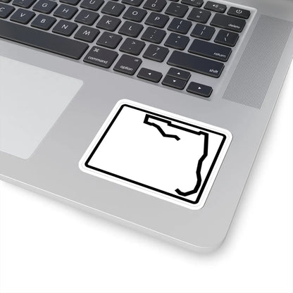 Florida blank wide (Florida) (Road Sign) STICKER Vinyl Kiss-Cut Decal - The Sticker Space