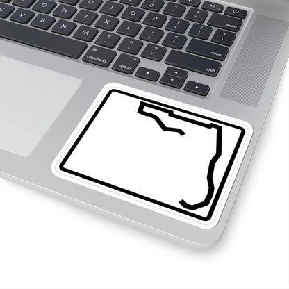Florida blank wide (Florida) (Road Sign) STICKER Vinyl Kiss-Cut Decal - The Sticker Space