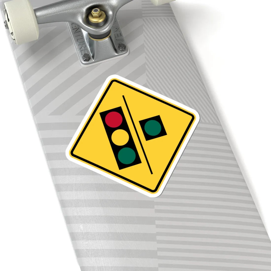 Florida CGTL Road Sign Continuous Green Through Lane (Florida) (Road Sign) STICKER Vinyl Kiss-Cut Decal - The Sticker Space