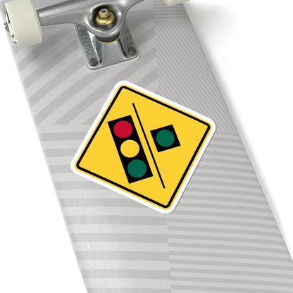 Florida CGTL Road Sign Continuous Green Through Lane (Florida) (Road Sign) STICKER Vinyl Kiss-Cut Decal - The Sticker Space