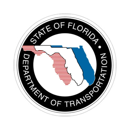 Florida Department of Transportation STICKER Vinyl Die-Cut Decal 2 Inch - The Sticker Space