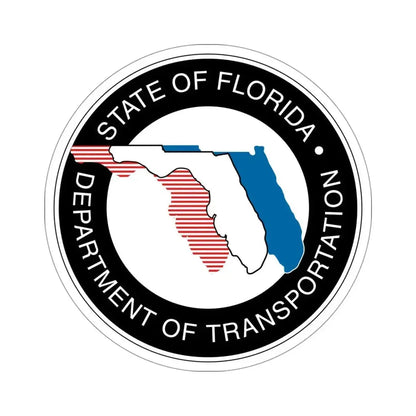 Florida Department of Transportation STICKER Vinyl Die-Cut Decal 4 Inch - The Sticker Space