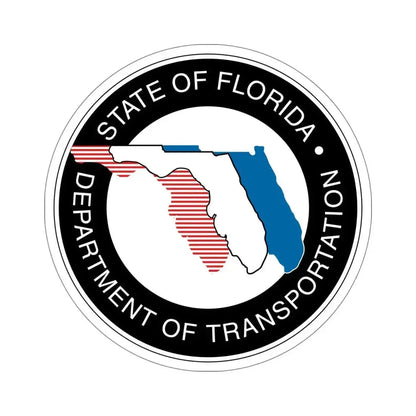 Florida Department of Transportation STICKER Vinyl Die-Cut Decal 6 Inch - The Sticker Space