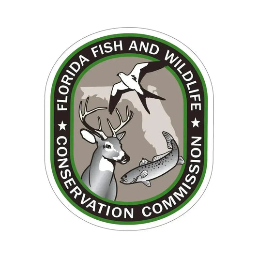 Florida Fish and Wildlife Commission STICKER Vinyl Die-Cut Decal 6 Inch - The Sticker Space