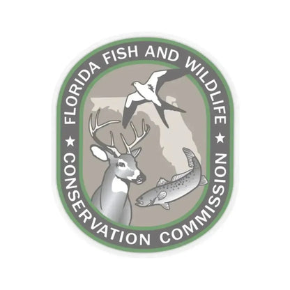 Florida Fish and Wildlife Commission - STICKER Vinyl Kiss-Cut Decal 2 Inch Transparent - The Sticker Space