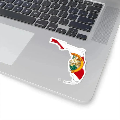 Florida Flagmap (United States) STICKER Vinyl Kiss-Cut Decal - The Sticker Space