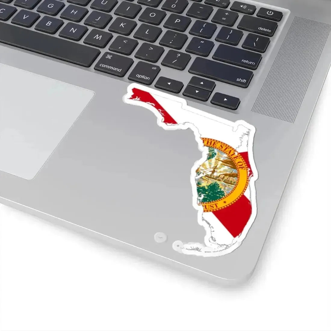 Florida Flagmap (United States) STICKER Vinyl Kiss-Cut Decal - The Sticker Space