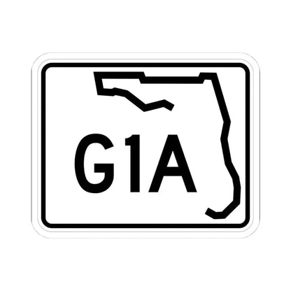 Florida G1A (Florida) (Road Sign) STICKER Vinyl Kiss-Cut Decal 4 Inch White - The Sticker Space