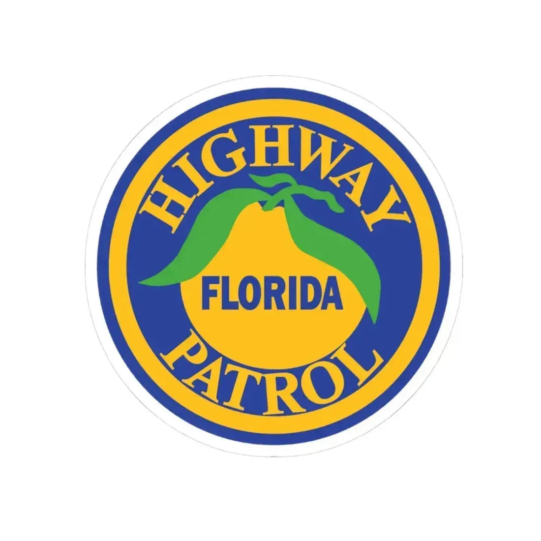 Florida Highway Patrol - STICKER Vinyl Kiss-Cut Decal 3 Inch White - The Sticker Space