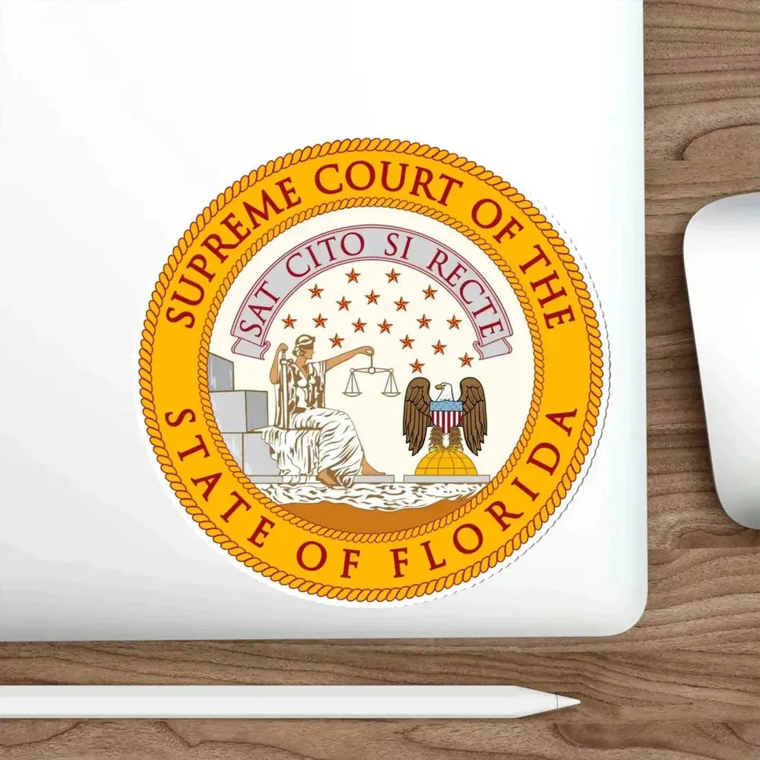 Florida Supreme Court STICKER Vinyl Die-Cut Decal - The Sticker Space