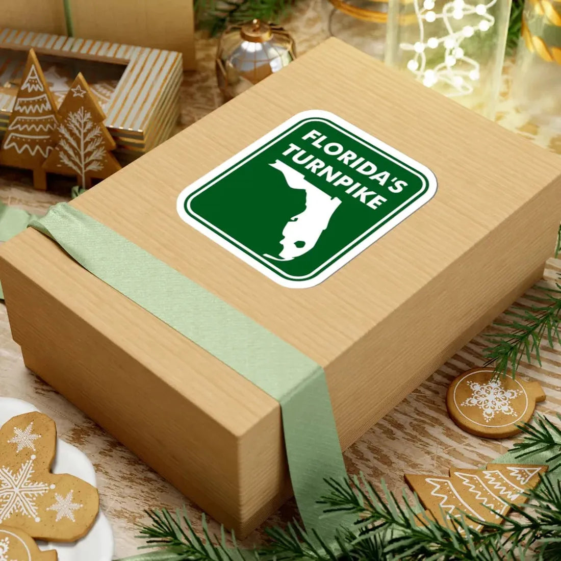 Floridas Turnpike (Florida) (Road Sign) STICKER Vinyl Kiss-Cut Decal - The Sticker Space