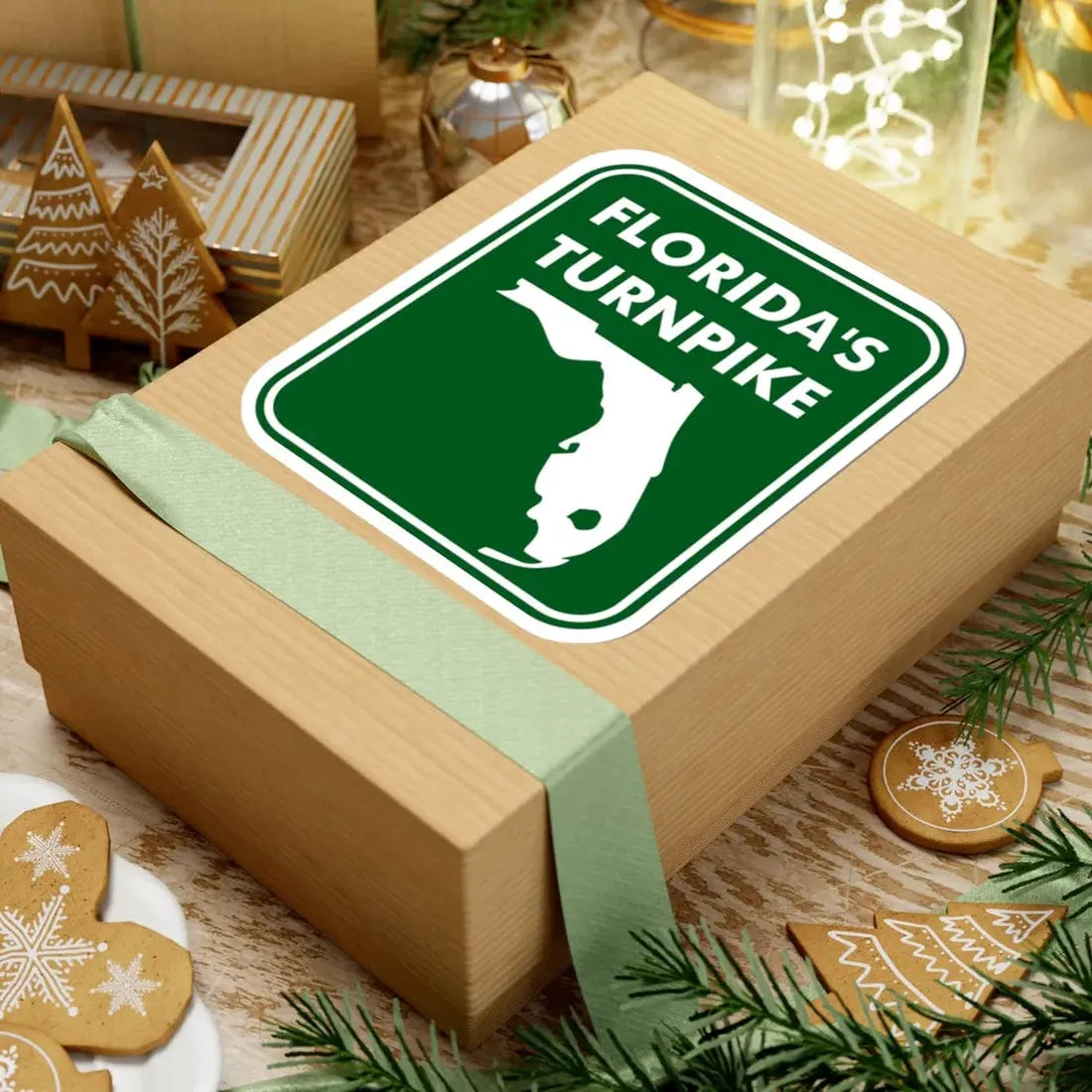 Floridas Turnpike (Florida) (Road Sign) STICKER Vinyl Kiss-Cut Decal - The Sticker Space