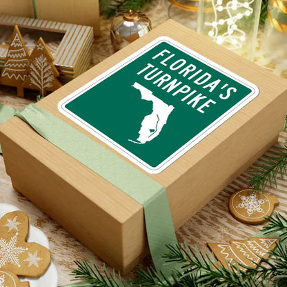 Floridas Turnpike shield (Florida) (Road Sign) STICKER Vinyl Kiss-Cut Decal - The Sticker Space