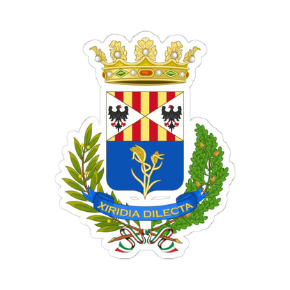 Floridia-Stemma (Italy) (Coat of Arms) STICKER Vinyl Kiss-Cut Decal 6 Inch White - The Sticker Space