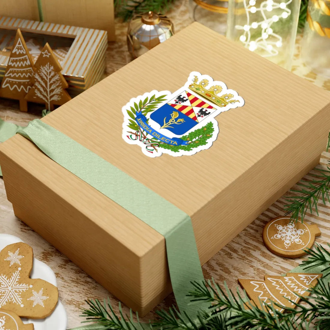 Floridia-Stemma (Italy) (Coat of Arms) STICKER Vinyl Kiss-Cut Decal - The Sticker Space