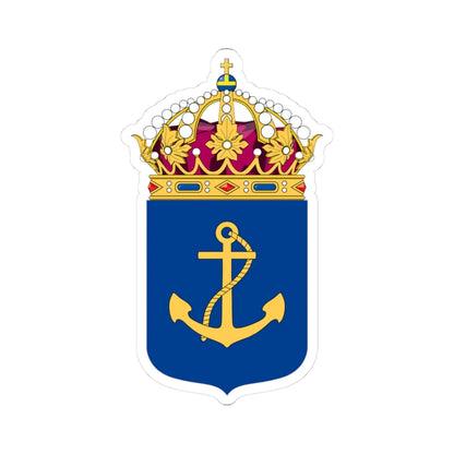 Flottan vapen bra (Sweden) (Coat of Arms) STICKER Vinyl Kiss-Cut Decal 3 Inch White - The Sticker Space