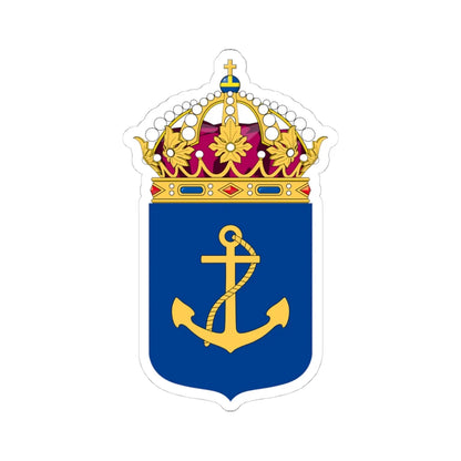 Flottan vapen bra (Sweden) (Coat of Arms) STICKER Vinyl Kiss-Cut Decal 4 Inch White - The Sticker Space