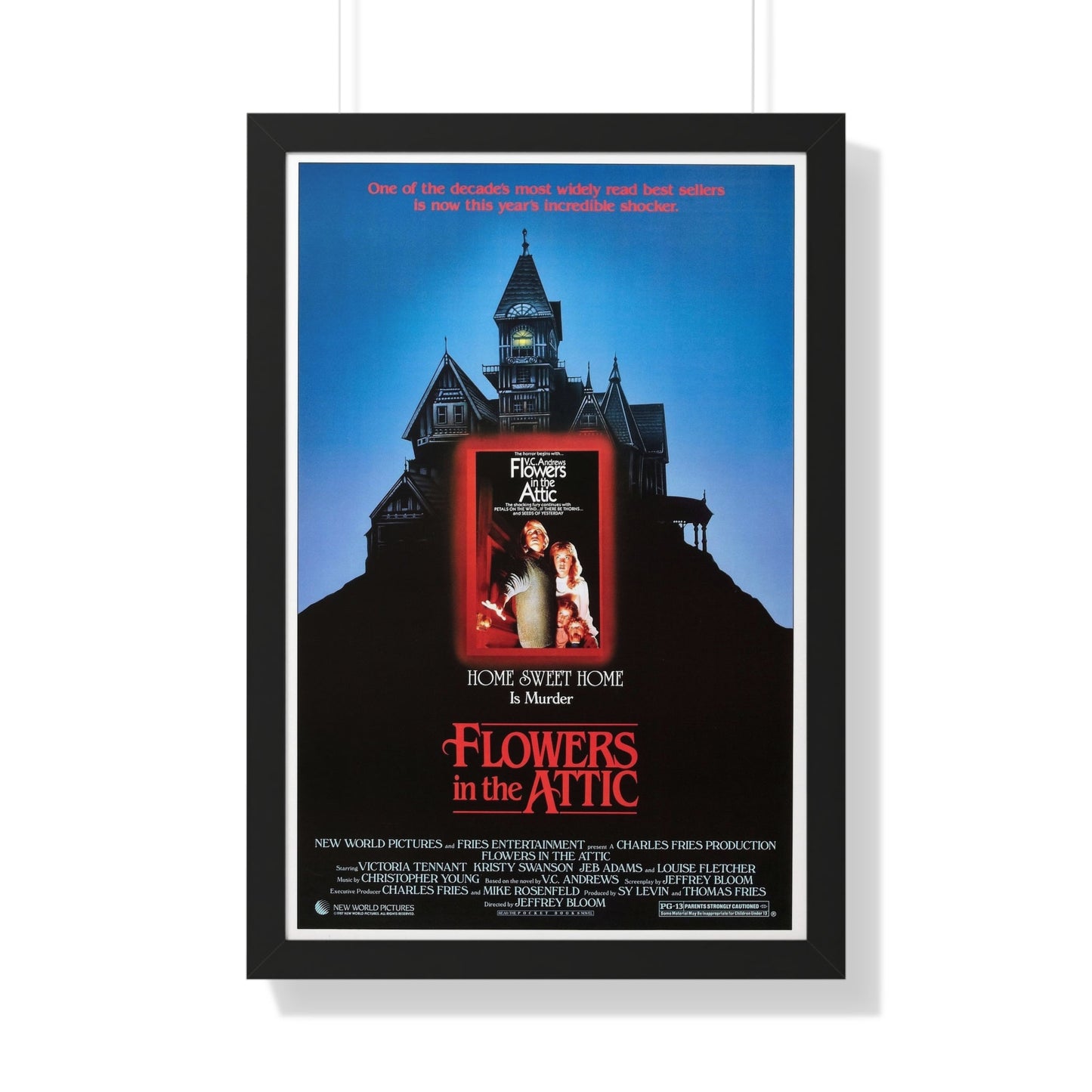 FLOWERS IN THE ATTIC 1987 - Framed Movie Poster-20" x 30"-The Sticker Space