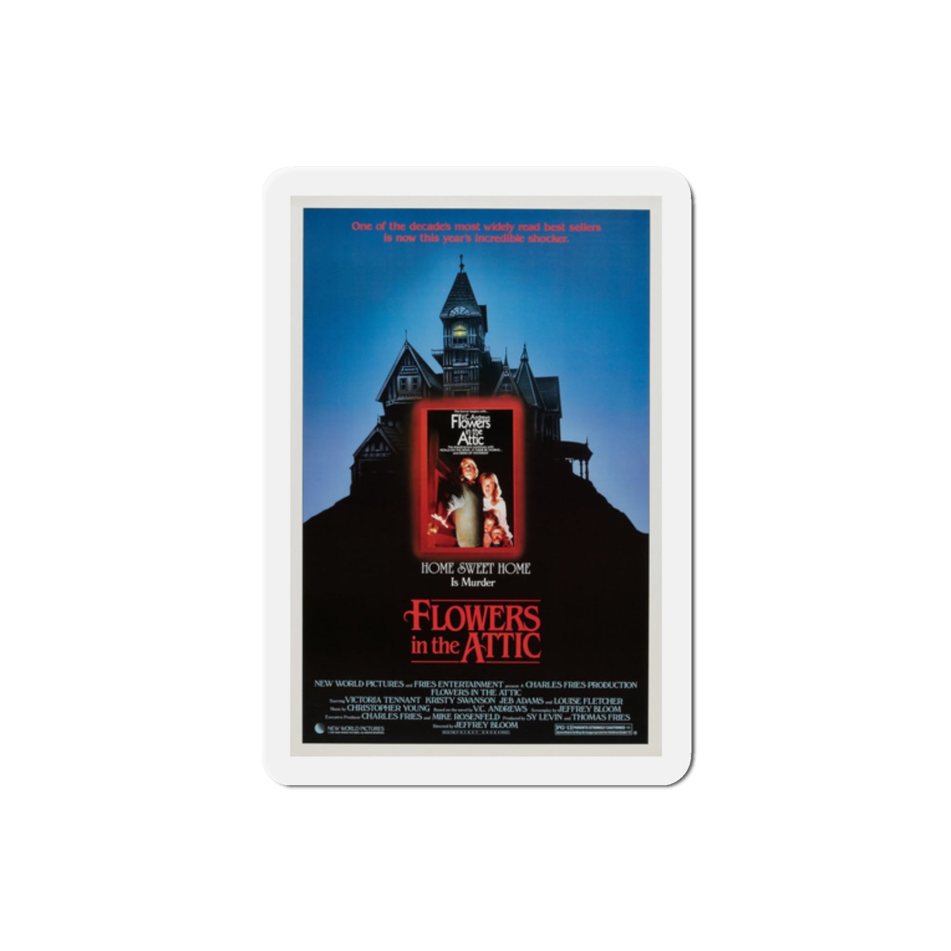 Flowers in the Attic 1987 Movie Poster Die-Cut Magnet-The Sticker Space