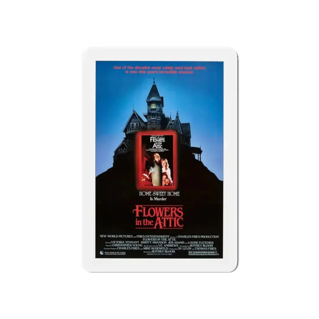 FLOWERS IN THE ATTIC 1987 Movie Poster - Refrigerator Magnet 6 Inch - The Sticker Space