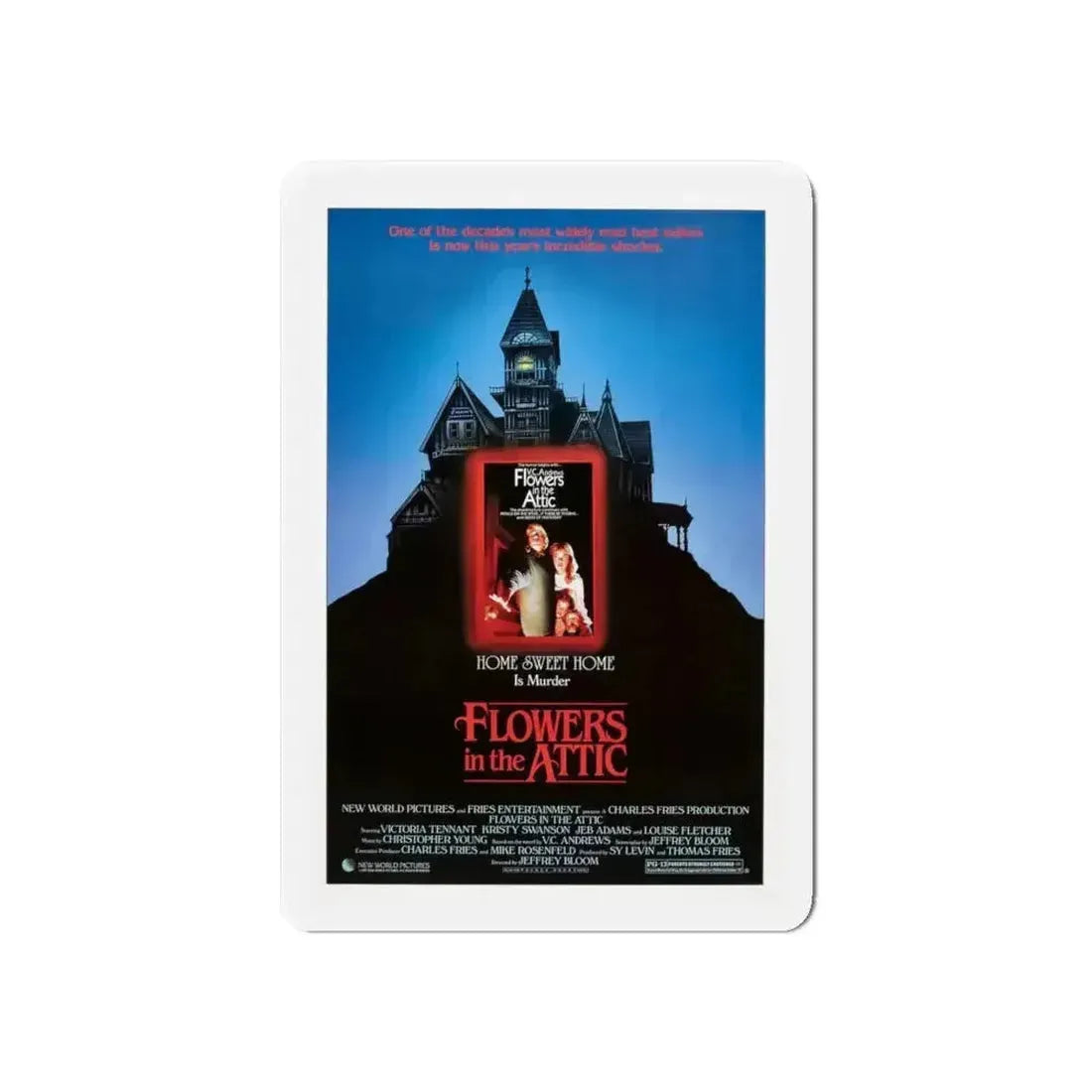 FLOWERS IN THE ATTIC 1987 Movie Poster - Refrigerator Magnet - The Sticker Space