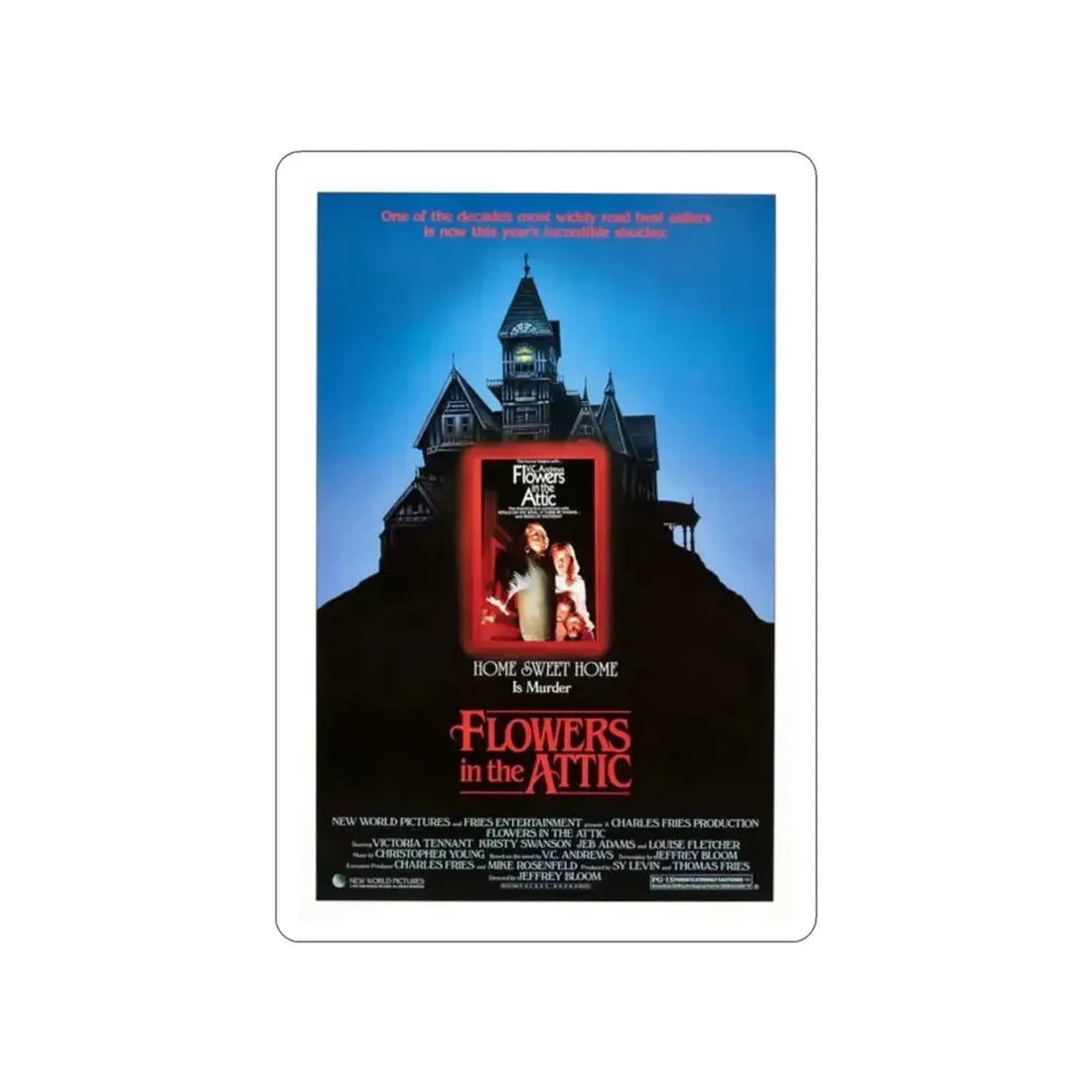 FLOWERS IN THE ATTIC 1987 Movie Poster STICKER Vinyl Die-Cut Decal - The Sticker Space