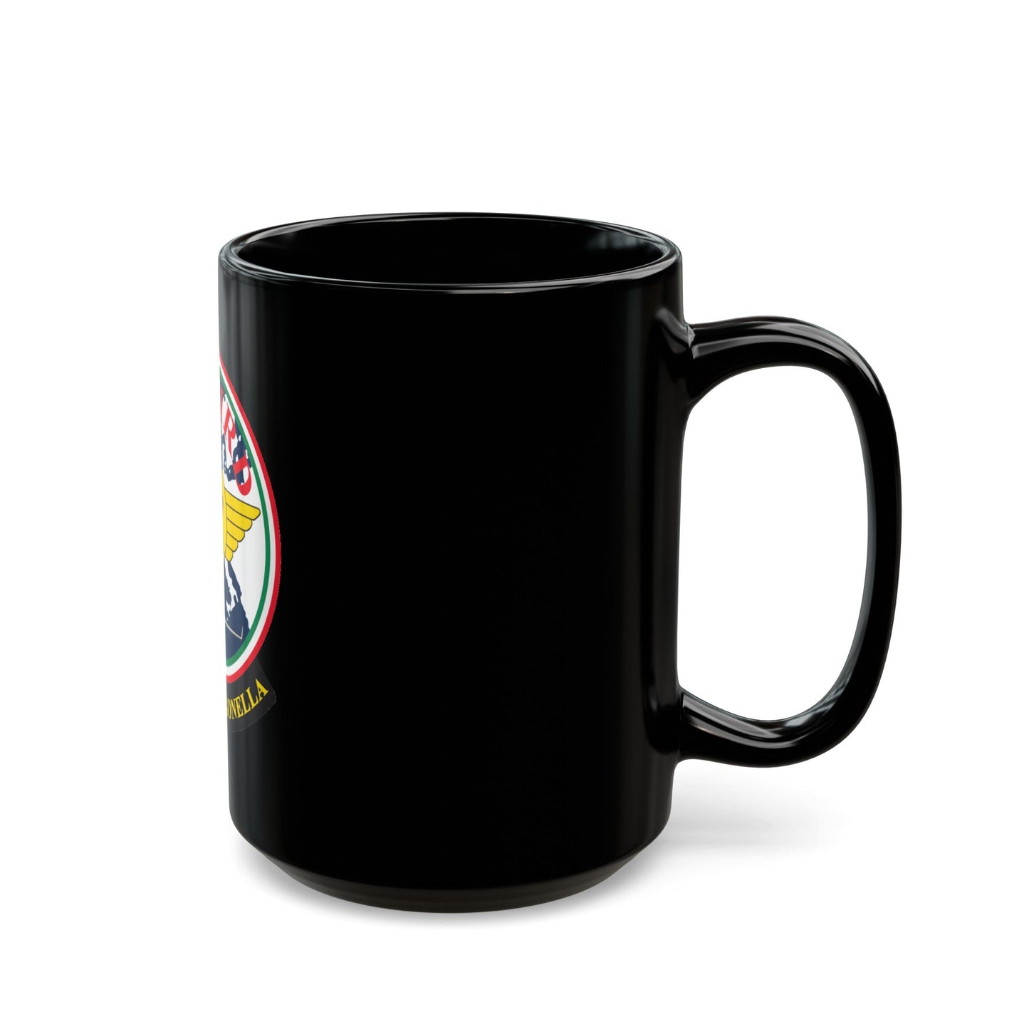 FLSW ETD Sigonella Catbird Fleet Logistics Support Wing Executive Transport Detachment (U.S. Navy) Black Coffee Mug-The Sticker Space