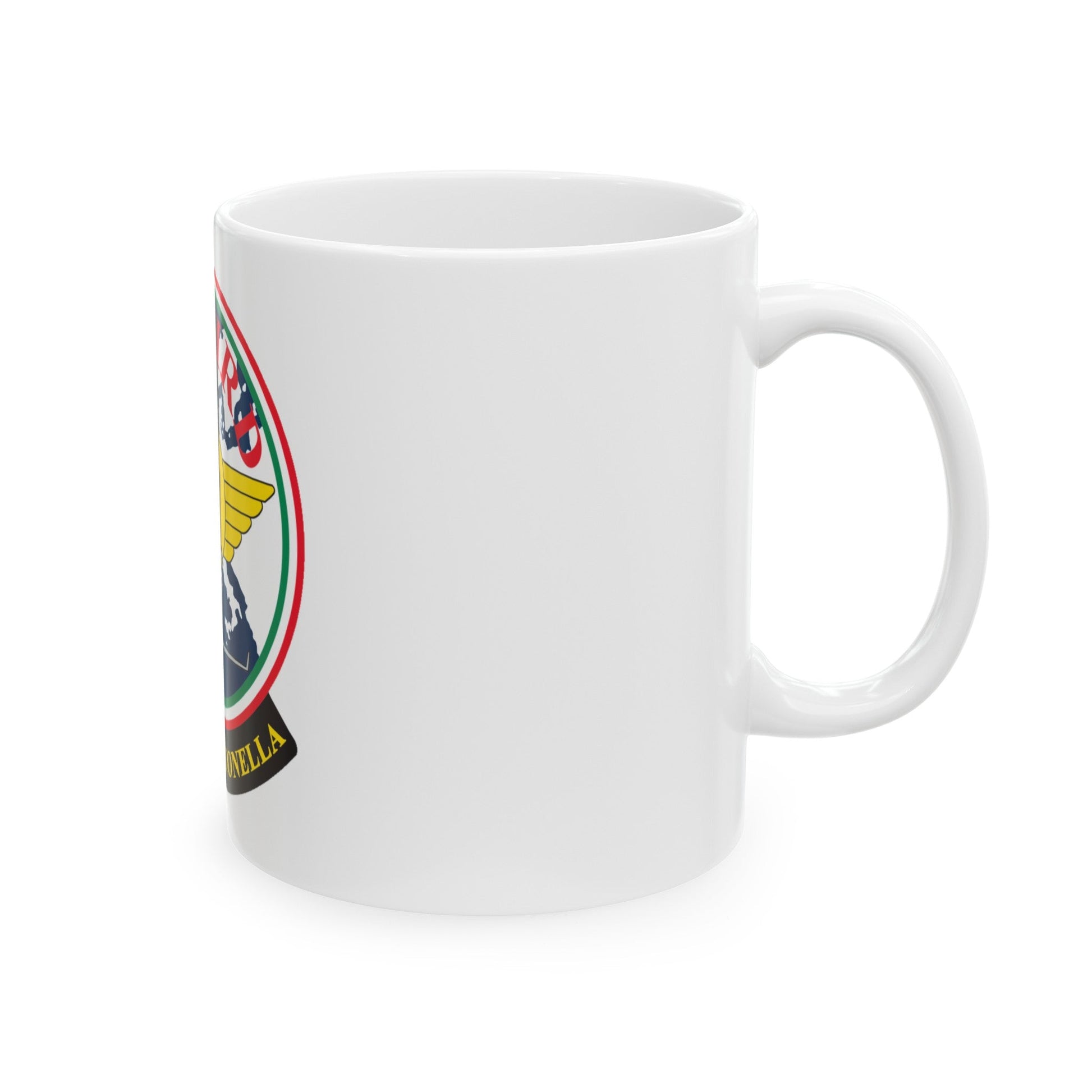 FLSW ETD Sigonella Catbird Fleet Logistics Support Wing Executive Transport Detachment (U.S. Navy) White Coffee Mug-The Sticker Space