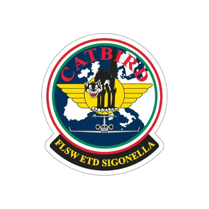 FLSW ETD Sigonella Catbird Fleet Logistics Support Wing Executive Transport Detachment (U.S. Navy) STICKER Vinyl Die-Cut Decal 6 Inch - The Sticker Space